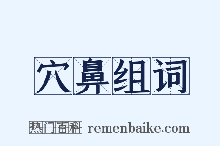 穴鼻组词是什么意思的图片
